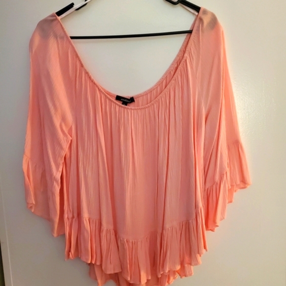 Ambiance Light Light Pink Flowy Blouse - Picture 1 of 8